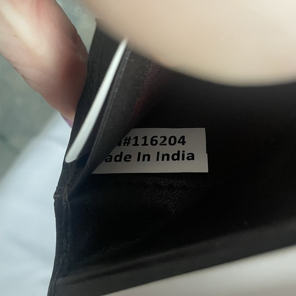 Gold Coast Men's Dark Brown Leather Slim Wallet/Card Holder Bifold - Picture 6 of 6